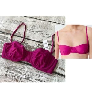 J. Crew Balconette Underwire Bikini Top - Sz 32D